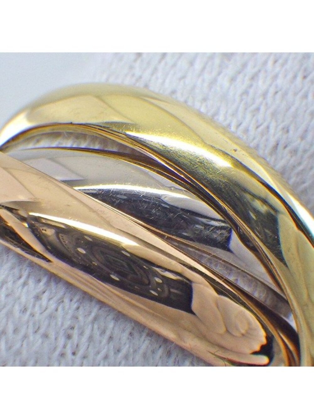 Cartier Ring Trinity Classic Model Three Color Diamond - Picture 6 of 11